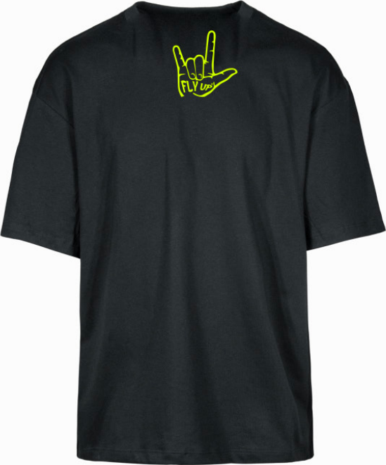 T-Shirt FlyUp "SBOMBIC" Nera