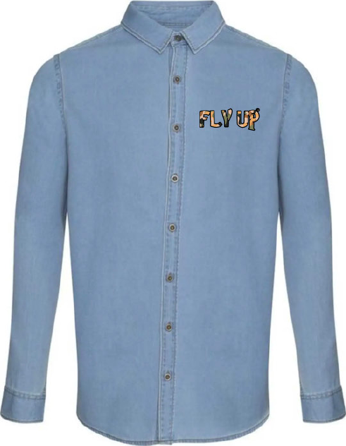 Camicia Denim FlyUp "Leopardata"