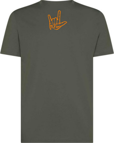 T-Shirt FlyUp "SBOMBIC" Verde/Grigio