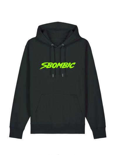 Felpa con Cappuccio FlyUp "SBOMBIC" Nera