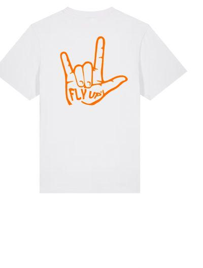 T-Shirt FlyUp "SBOMBIC" Bianca